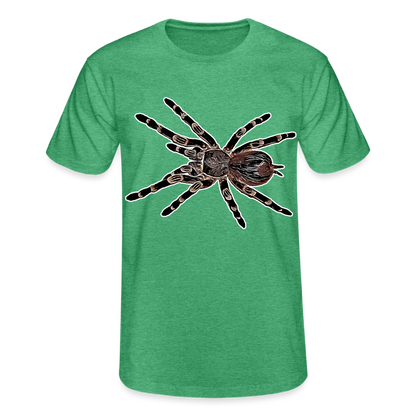 Männer Fruit of the Loom T-Shirt Acanthoscurria geniculata - Grün meliert