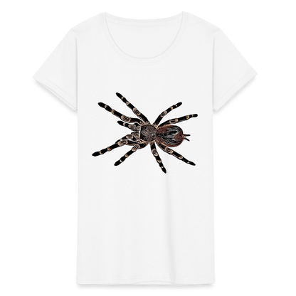 Frauen Fruit of the Loom T-Shirt Acanthoscurria geniculata - weiß