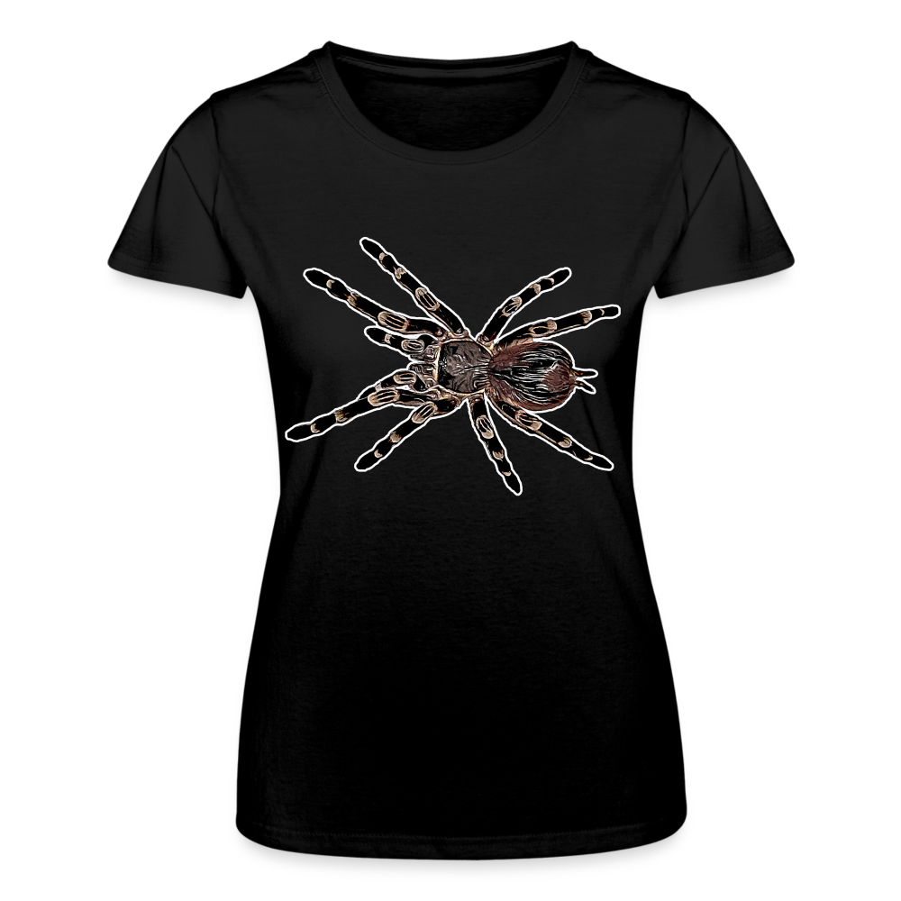 Frauen Fruit of the Loom T-Shirt Acanthoscurria geniculata - Schwarz