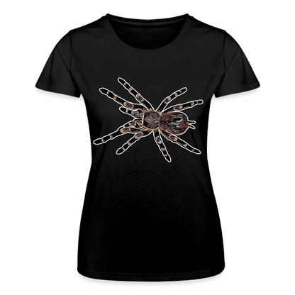 Frauen Fruit of the Loom T-Shirt Acanthoscurria geniculata - Schwarz