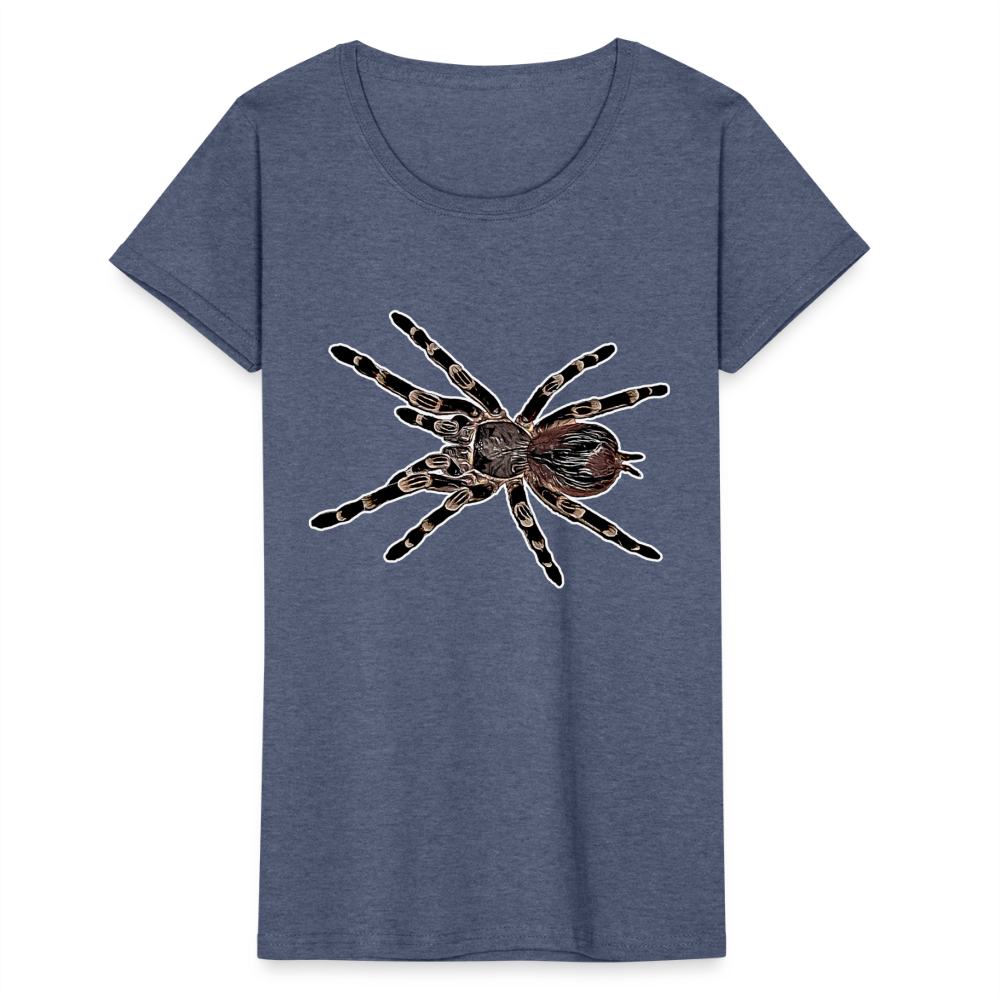 Frauen Fruit of the Loom T-Shirt Acanthoscurria geniculata - Navy meliert