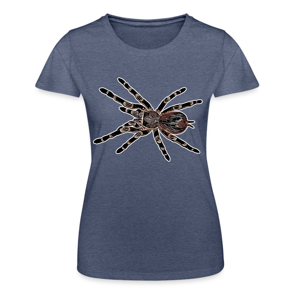 Frauen Fruit of the Loom T-Shirt Acanthoscurria geniculata - Navy meliert