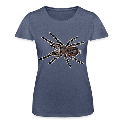Frauen Fruit of the Loom T-Shirt Acanthoscurria geniculata - Navy meliert