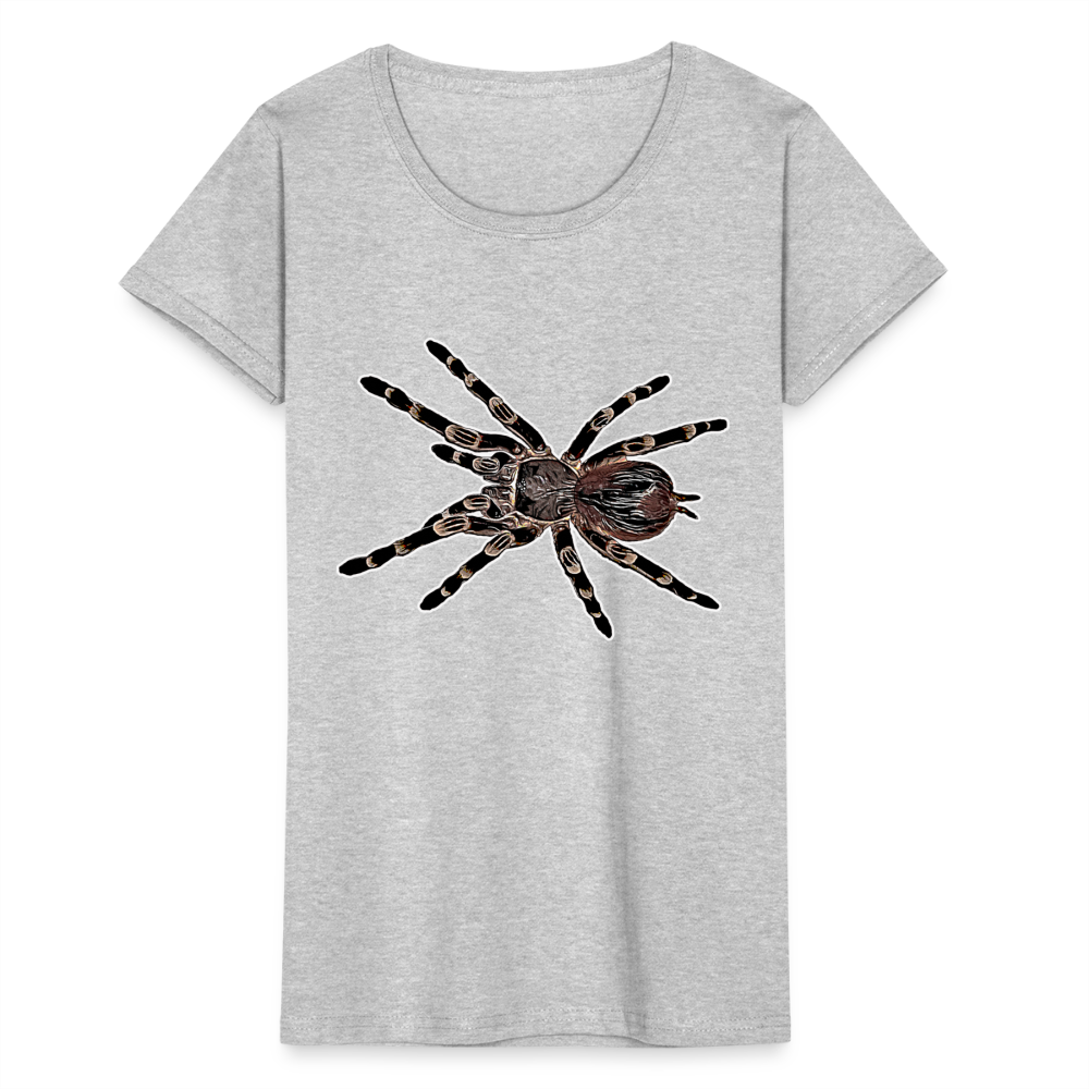 Frauen Fruit of the Loom T-Shirt Acanthoscurria geniculata - Grau meliert