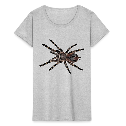 Frauen Fruit of the Loom T-Shirt Acanthoscurria geniculata - Grau meliert