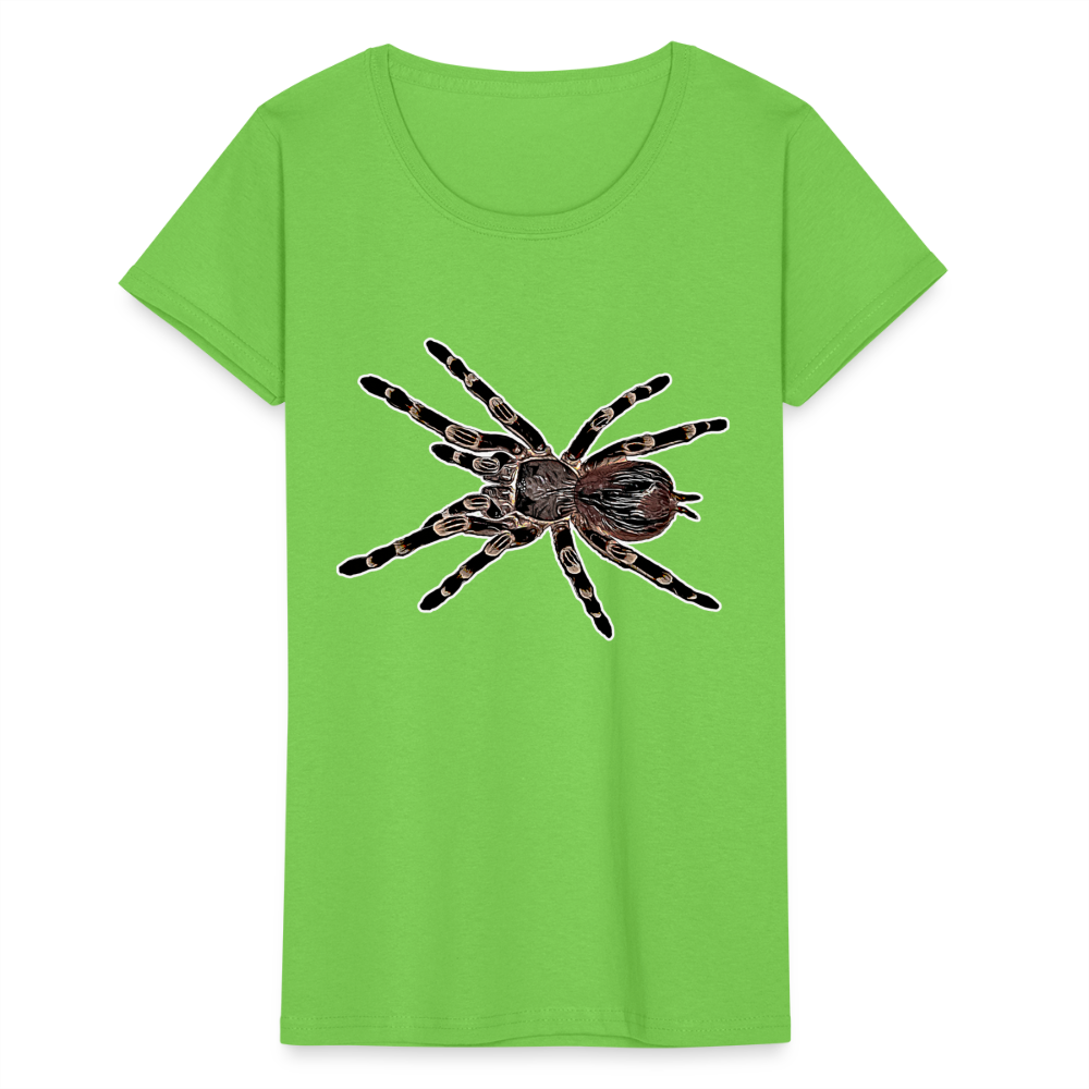 Frauen Fruit of the Loom T-Shirt Acanthoscurria geniculata - Hellgrün