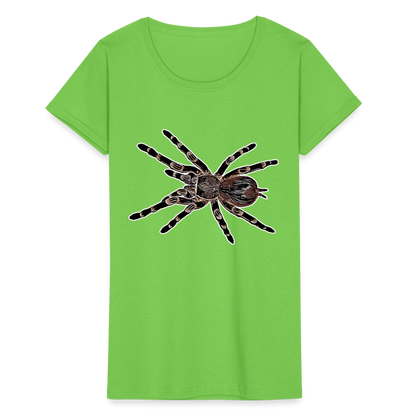 Frauen Fruit of the Loom T-Shirt Acanthoscurria geniculata - Hellgrün