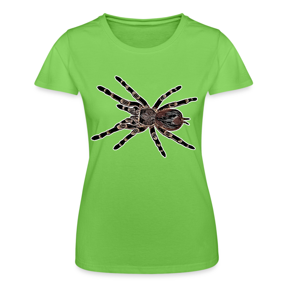 Frauen Fruit of the Loom T-Shirt Acanthoscurria geniculata - Hellgrün