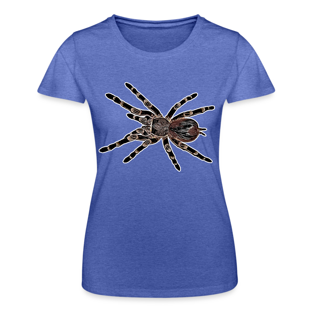 Frauen Fruit of the Loom T-Shirt Acanthoscurria geniculata - Blau meliert