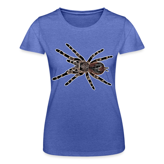 Frauen Fruit of the Loom T-Shirt Acanthoscurria geniculata - Blau meliert