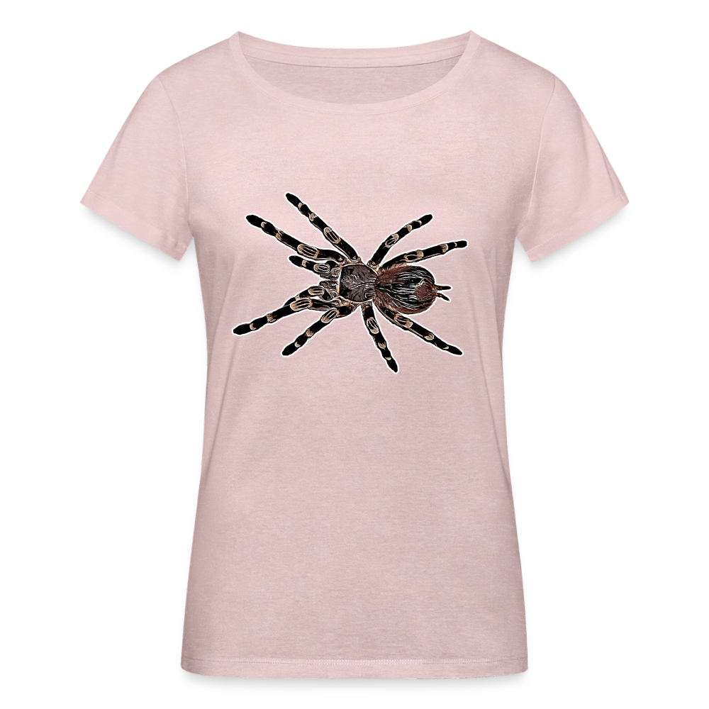 Frauen Stanley & Stella Bio-T-Shirt Acanthoscurria geniculata - Rosa-Creme meliert