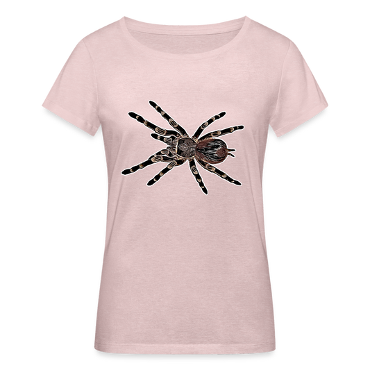 Frauen Stanley & Stella Bio-T-Shirt Acanthoscurria geniculata - Rosa-Creme meliert