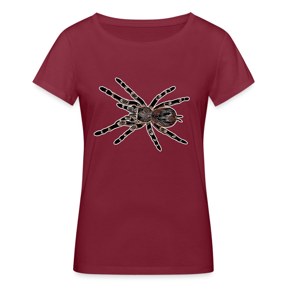 Frauen Stanley & Stella Bio-T-Shirt Acanthoscurria geniculata - Burgunderrot