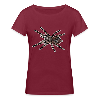 Frauen Stanley & Stella Bio-T-Shirt Acanthoscurria geniculata - Burgunderrot