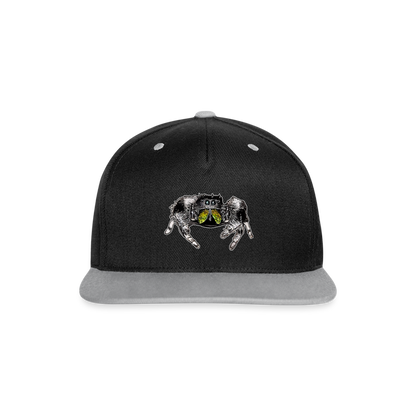 Cappy Kontrast Snapback Phidippus regius Rastafari male - Schwarz/Grau