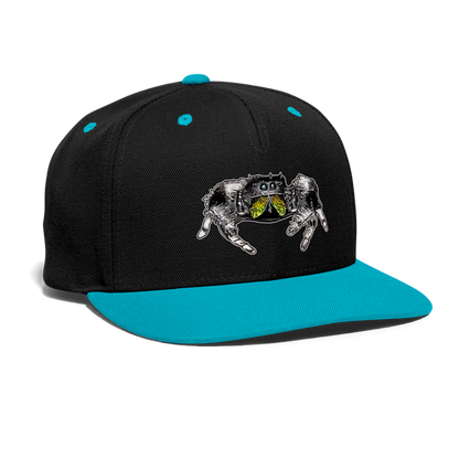 Cappy Kontrast Snapback Phidippus regius Rastafari male - Schwarz/Türkis