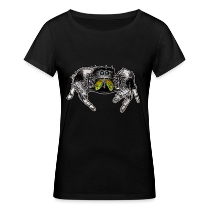 Frauen Stanley & Stella Bio-T-Shirt Phidippus regius Rastafari male - Schwarz