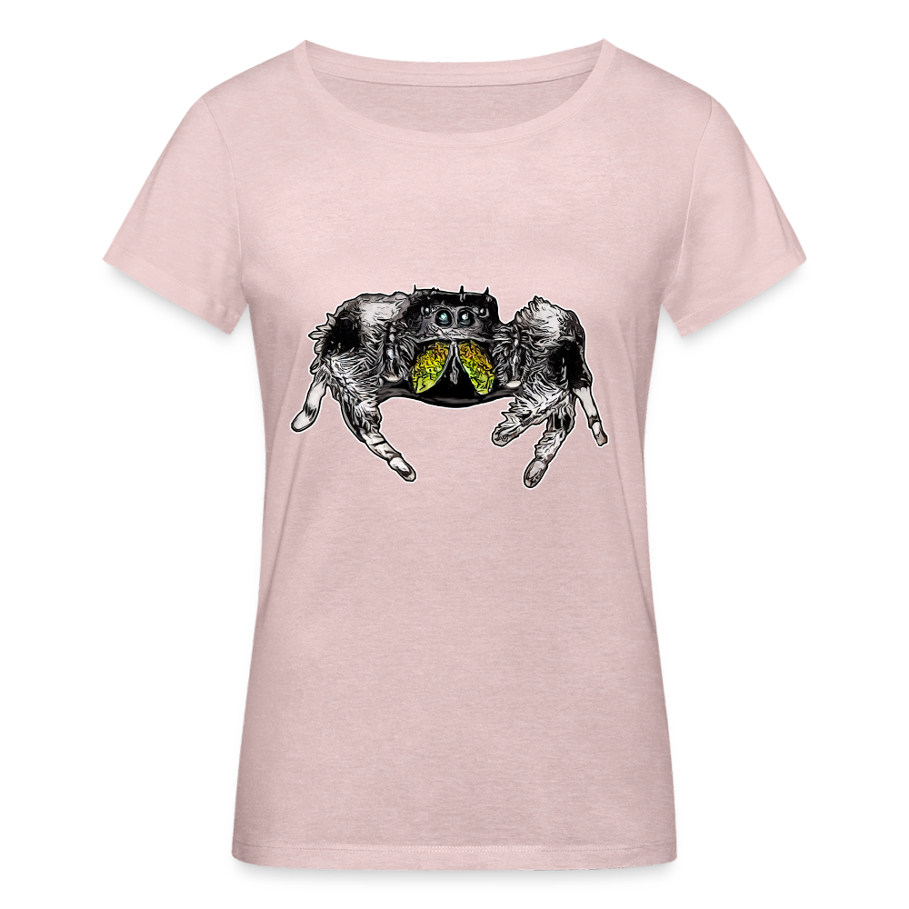 Frauen Stanley & Stella Bio-T-Shirt Phidippus regius Rastafari male - Rosa-Creme meliert