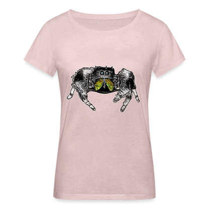 Frauen Stanley & Stella Bio-T-Shirt Phidippus regius Rastafari male - Rosa-Creme meliert