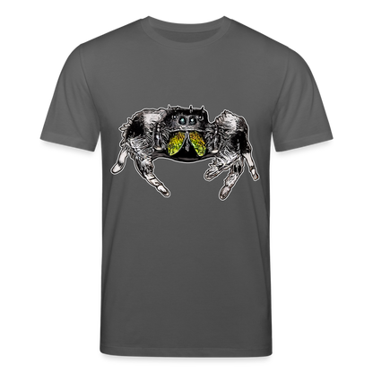 Männer Stanley & Stella Bio-T-Shirt Phidippus regius Rastafari male - Anthrazit