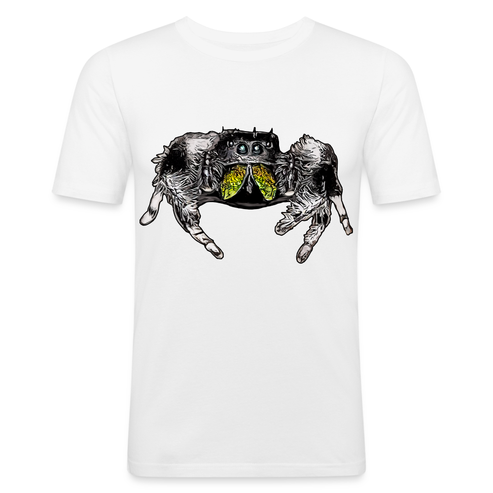 Männer Slim Fit T-Shirt Phidippus regius Rastafari male - weiß