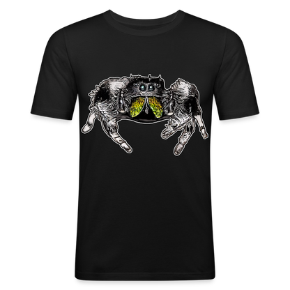 Männer Slim Fit T-Shirt Phidippus regius Rastafari male - Schwarz
