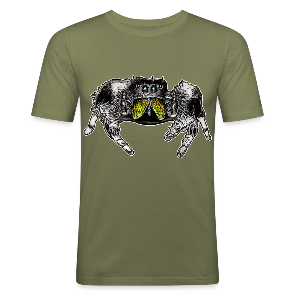 Männer Slim Fit T-Shirt Phidippus regius Rastafari male - khaki Grün