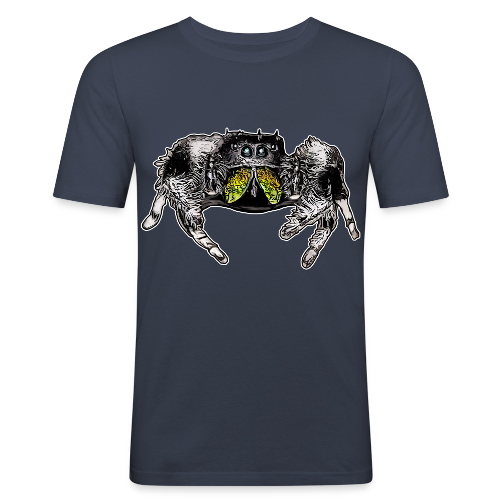 Männer Slim Fit T-Shirt Phidippus regius Rastafari male - Navy