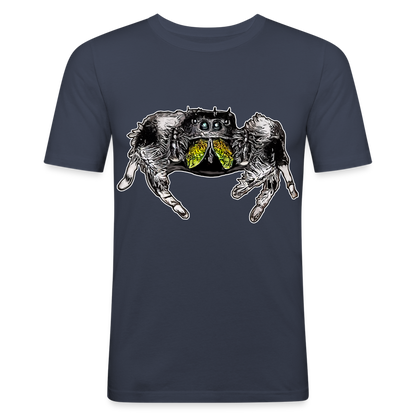 Männer Slim Fit T-Shirt Phidippus regius Rastafari male - Navy
