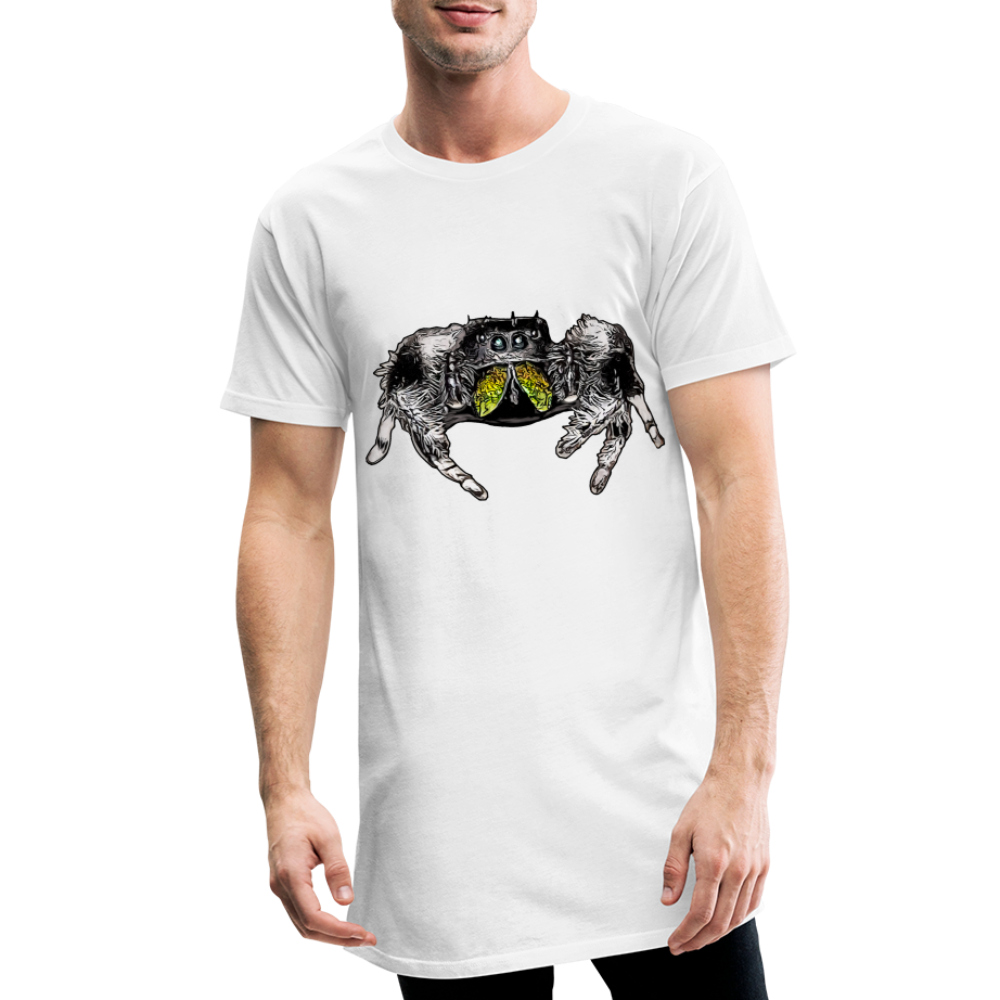 Männer Urban Longshirt Phidippus regius Rastafari male - weiß