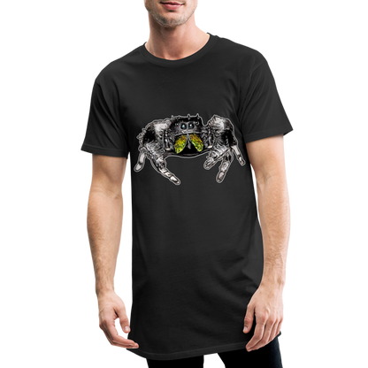 Männer Urban Longshirt Phidippus regius Rastafari male - Schwarz