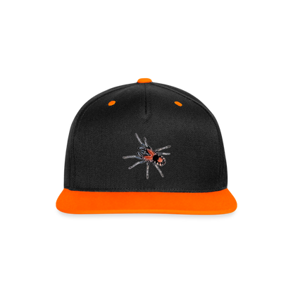 Cappy Kontrast Snapback Cyriocosmus elegans - Schwarz/Neonorange