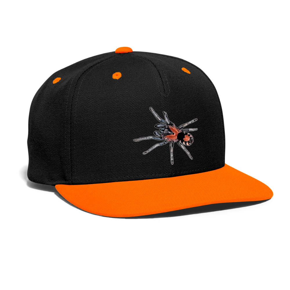 Cappy Kontrast Snapback Cyriocosmus elegans - Schwarz/Neonorange