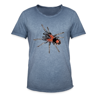 Männer Vintage T-Shirt Cyriocosmus elegans - Vintage Denim