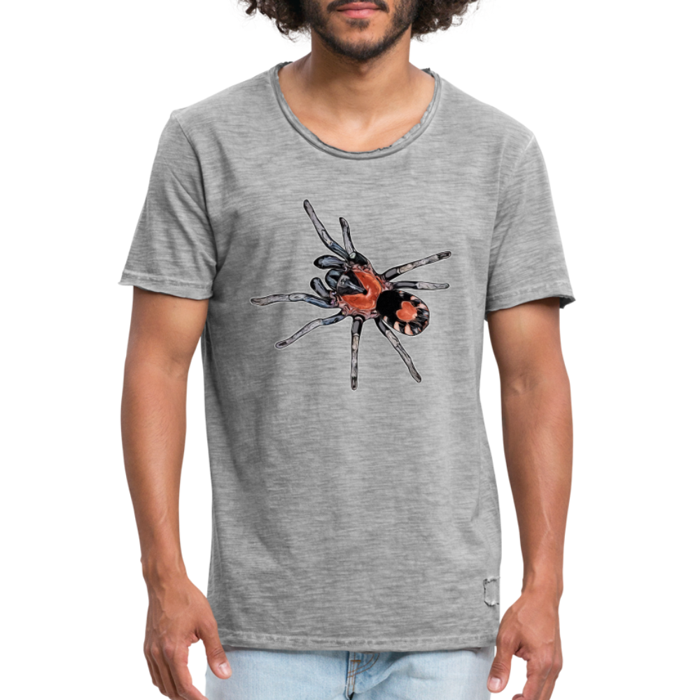 Männer Vintage T-Shirt Cyriocosmus elegans - Vintage Grau