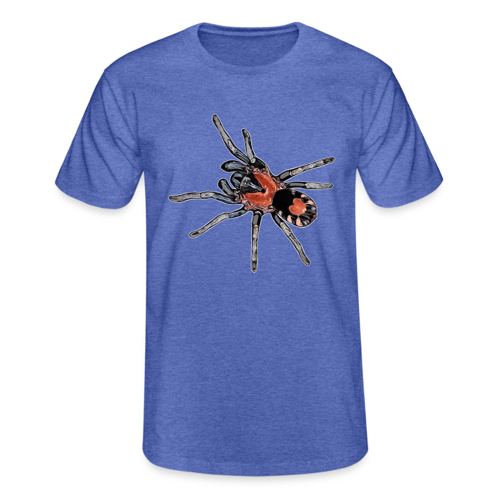 Männer Fruit of the Loom T-Shirt Cyriocosmus elegans - Blau meliert