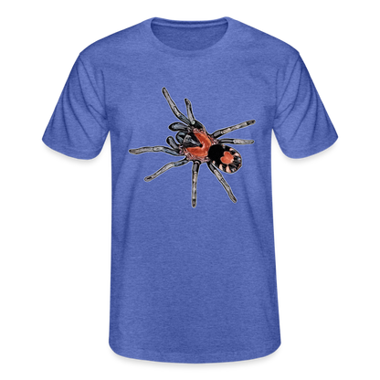 Männer Fruit of the Loom T-Shirt Cyriocosmus elegans - Blau meliert