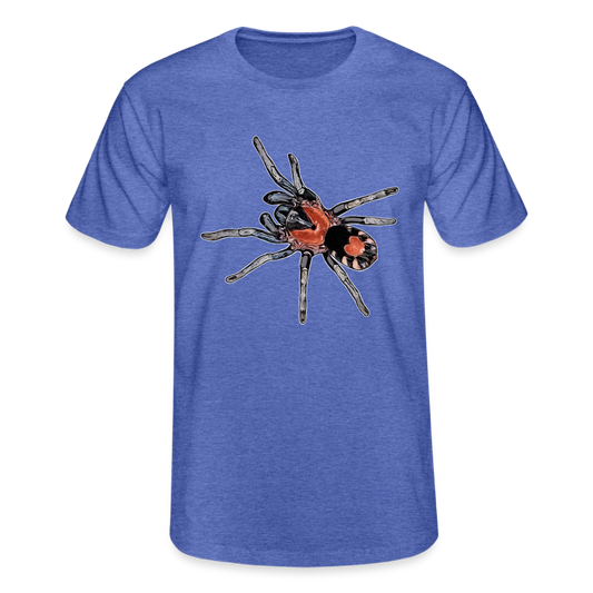 Männer Fruit of the Loom T-Shirt Cyriocosmus elegans - Blau meliert