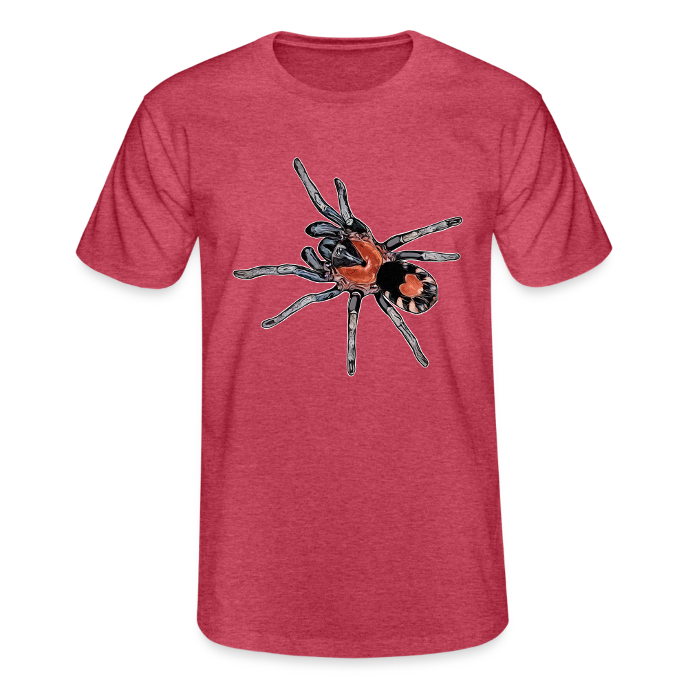 Männer Fruit of the Loom T-Shirt Cyriocosmus elegans - Rot meliert