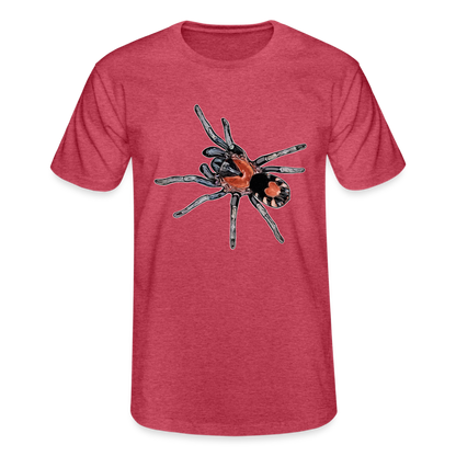 Männer Fruit of the Loom T-Shirt Cyriocosmus elegans - Rot meliert