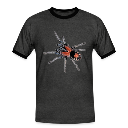 Männer Kontrast-T-Shirt Cyriocosmus elegans - Anthrazit/Schwarz