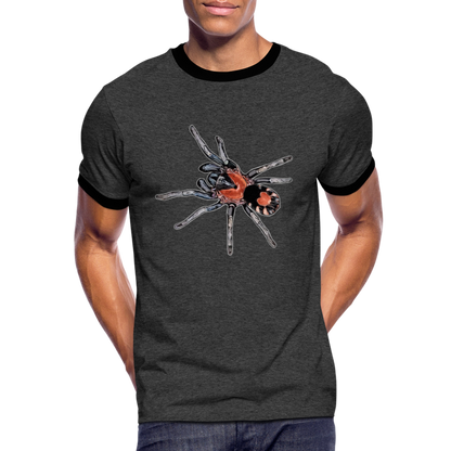 Männer Kontrast-T-Shirt Cyriocosmus elegans - Anthrazit/Schwarz