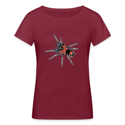 Frauen Stanley & Stella Bio-T-Shirt Cyriocosmus elegans - Burgunderrot