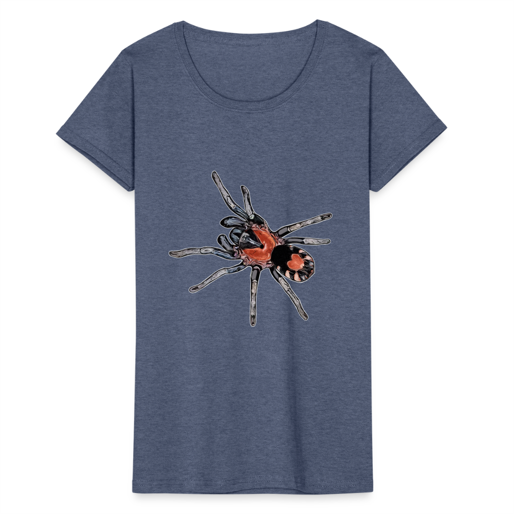 Frauen Fruit of the Loom T-Shirt Cyriocosmus elegans - Navy meliert