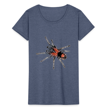 Frauen Fruit of the Loom T-Shirt Cyriocosmus elegans - Navy meliert