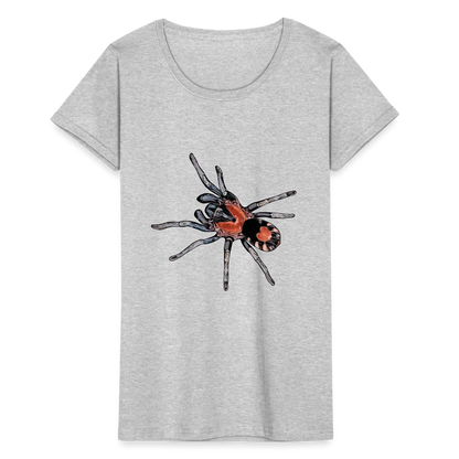 Frauen Fruit of the Loom T-Shirt Cyriocosmus elegans - Grau meliert