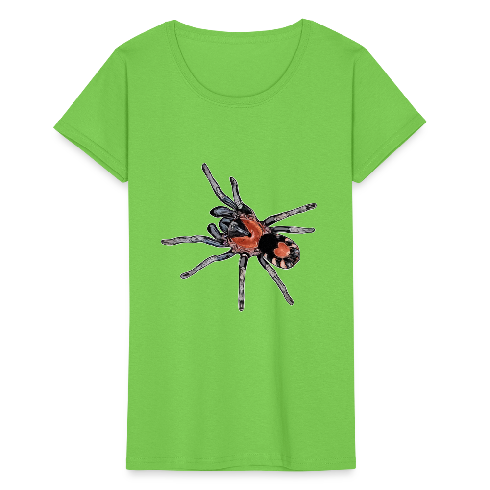 Frauen Fruit of the Loom T-Shirt Cyriocosmus elegans - Hellgrün