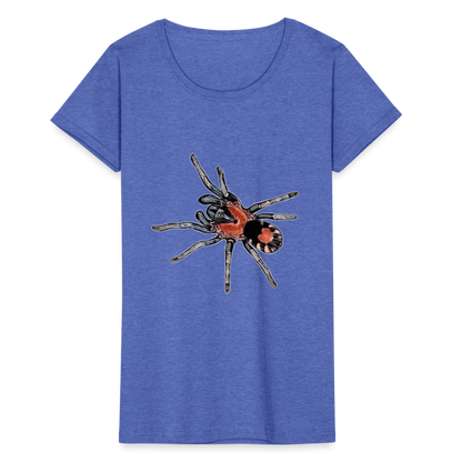 Frauen Fruit of the Loom T-Shirt Cyriocosmus elegans - Blau meliert