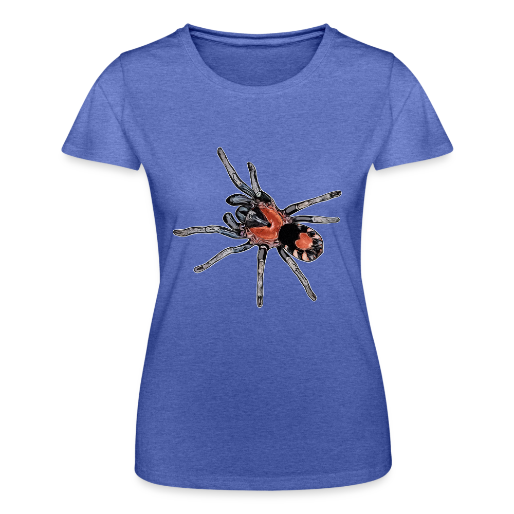 Frauen Fruit of the Loom T-Shirt Cyriocosmus elegans - Blau meliert