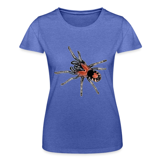 Frauen Fruit of the Loom T-Shirt Cyriocosmus elegans - Blau meliert